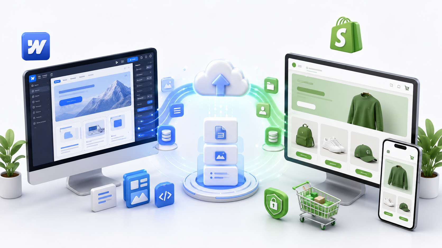 webflow website to shopify migration